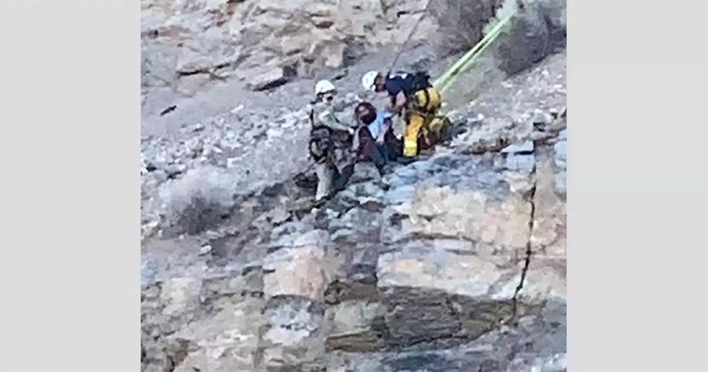 Stranded For 5 Hours Hiker Survives 100 Foot Fall Onto Cliff Ledge